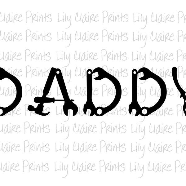 Daddy Hand Tool PNG, Sublimation, Fathers Day png, Transparent PNG, Instant download, Digital Download