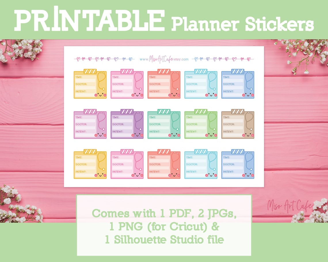 Doctor Appointment Printable Planner Stickers Instant - Etsy