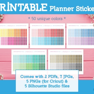 Circle Checklist Printable Planner Stickers Daily Planner Bullet ...