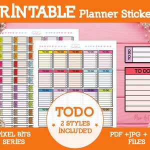 To Do List Printable Planner Stickers Instant Download Daily Planner Bullet Journal Stickers Erin Condren Planner Stickers image 1
