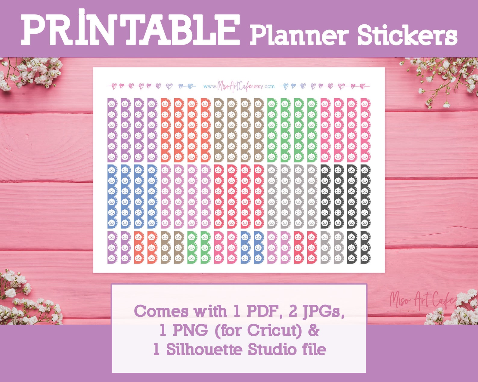 Pumpkin Checklist Printable Planner Stickers Weekly Planner - Etsy