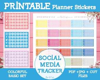 Calorie Tracker Printable Planner Stickers