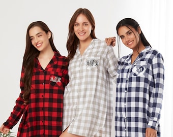 Flannel Shirt, Flannel Button Down Shirt, Bridesmaid Shirts Getting Ready, Oversized Bridesmaid Shirts, Bridesmaids Flannel