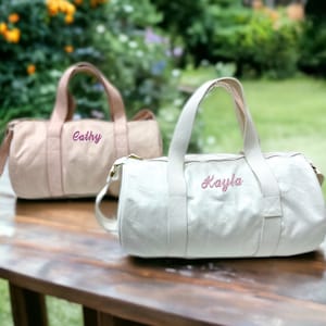 Personalisierter Seesack, personalisierter Seesack, Monogramm Weekender, Brautjungferngeschenk, Brautpartygeschenk, Seesack Frauen, Übernachtungstasche