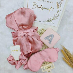 Bridesmaid Proposal Box with Robe and Jewellery Box Proposal Box Gift Set, Will You Be My Bridesmaid Proposal, Maid of Honor Bridesmaid Robe