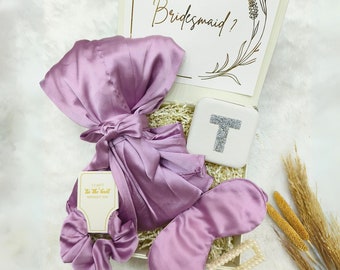 Bridesmaid Gift Box with Robe and Jewellery Box Bridesmaid Robes Personalized Proposal Box with Satin Robe Will You Be My Bridesmaid