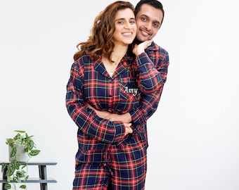 Couples Gift, Couples Pajamas, Matching Family Pajamas, Valentines Day Gift, Gift for Him, Gift for her, Gift for Husband, Gift for Wife