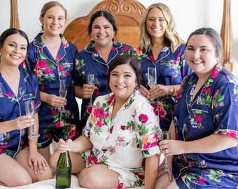 Conjunto de pijama para damas de honor / Pijamas para damas de honor / Conjunto de pijama para damas de honor / Regalos para damas de honor / Regalo para la fiesta nupcial / Conjunto de pijama