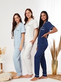 100% COTTON Pajamas Bridesmaids Long Pants Pajama, Personalized Bridesmaid Pajama Set, Bridesmaid Pajama, Bridesmaid Gift product logo