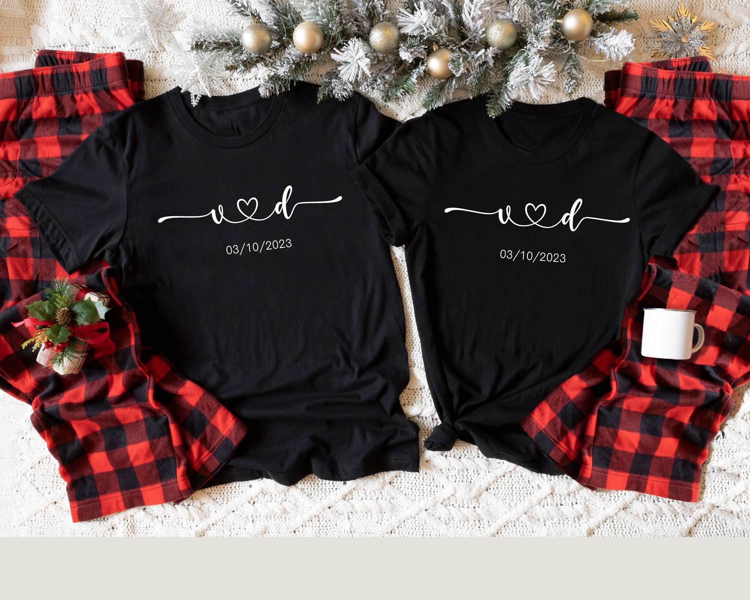 His & Hers Couple Matching Pajamas, Personalized Anniversary Gift, Gift for  Husband, Husband Wife Valentines Day Gift, Boyfriend Gift GG22 