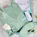 Bridesmaid Gift Box with PJ Set Personalized Proposal Box with Satin Pajamas Will You Be My Bridesmaid product logo