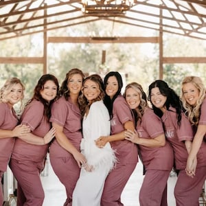 Softest Wedding Party Pajamas - Bridal Party Gifts - Bridesmaid Gifts - Bachelorette Party Gifts - Personalized Gifts