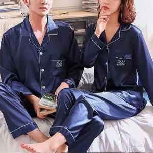 Couples Gift, Couples Pajamas, Matching Family Pajamas, Gift for Him, Gift for Her, Gift for Husband, Gift for Wife image 1