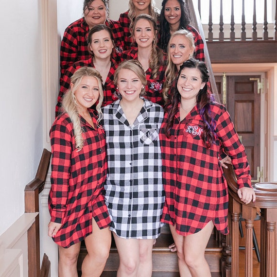 Bridesmaid flannel clearance