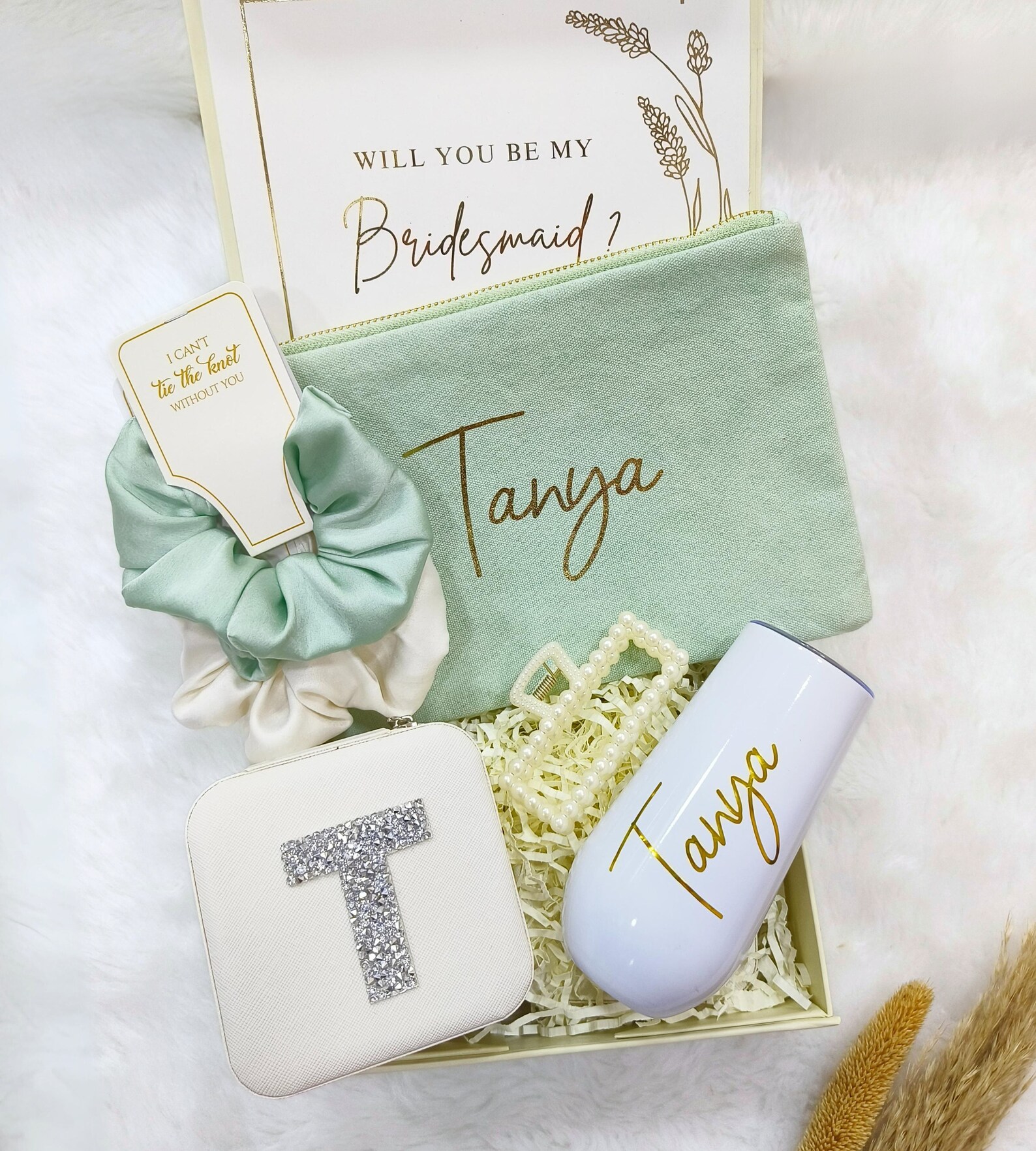 Will You Be My Bridesmaid Proposal Box Set, Personalized Bridesmaid ...