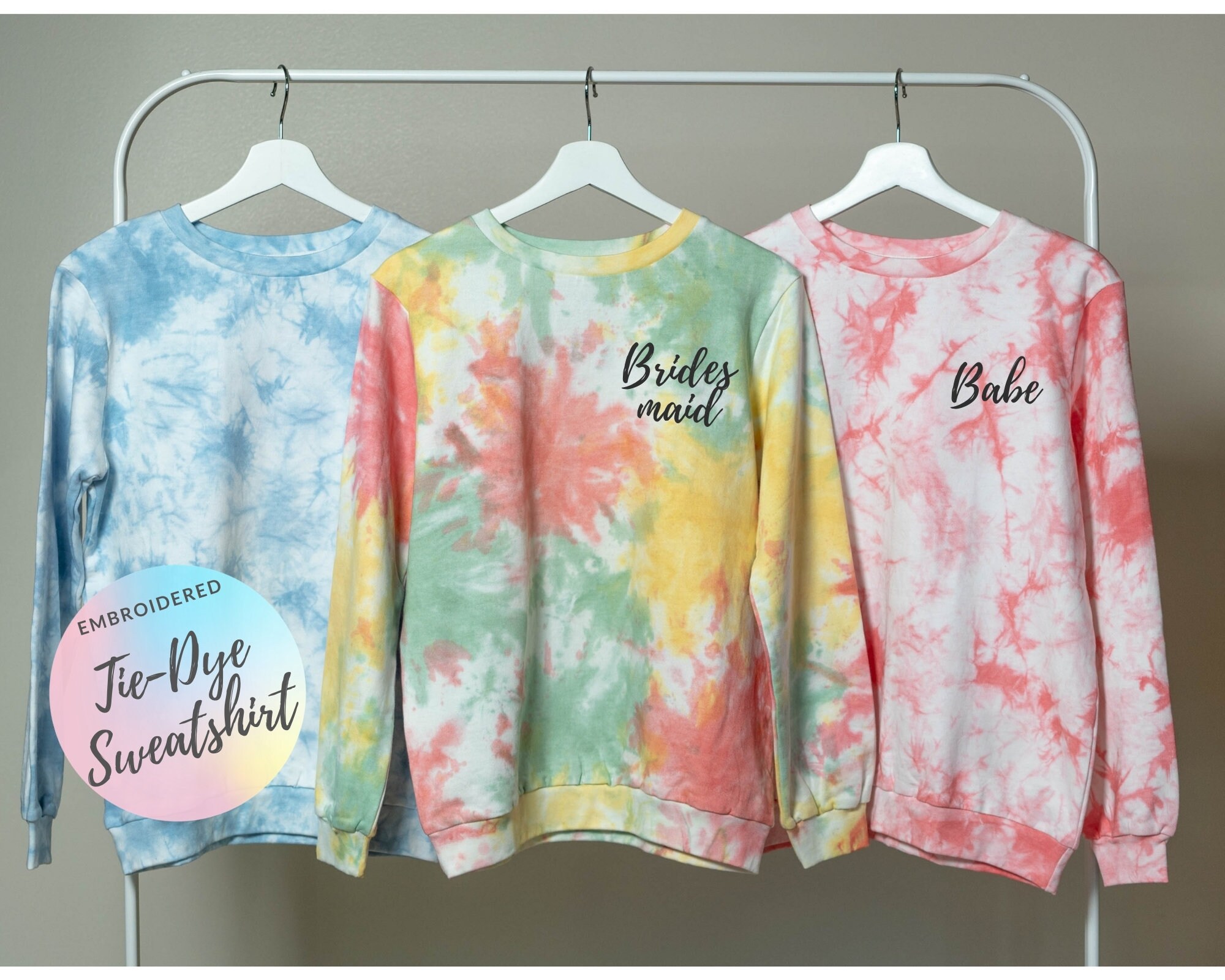 tie dye sweats and sweatshirt set