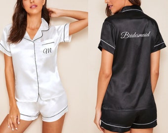 Bruidsmeisje pyjama monogram pyjama bruidsmeisje cadeau bruid pyjama monogram pjs bruidsmeisje pyjama set bruids pyjama bruids partij pjs