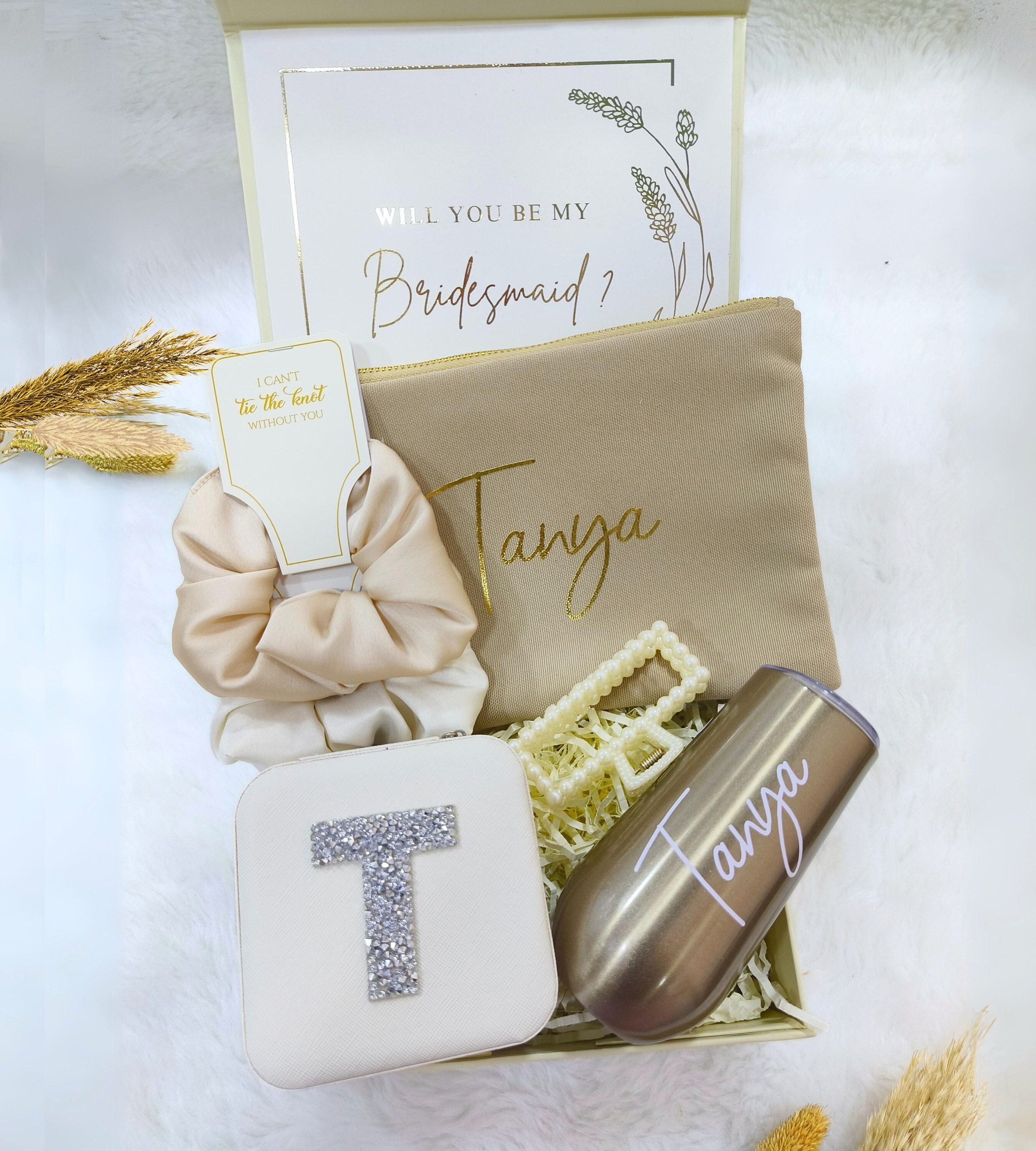 Will You Be My Bridesmaid Proposal Box Set, Personalized Bridesmaid ...
