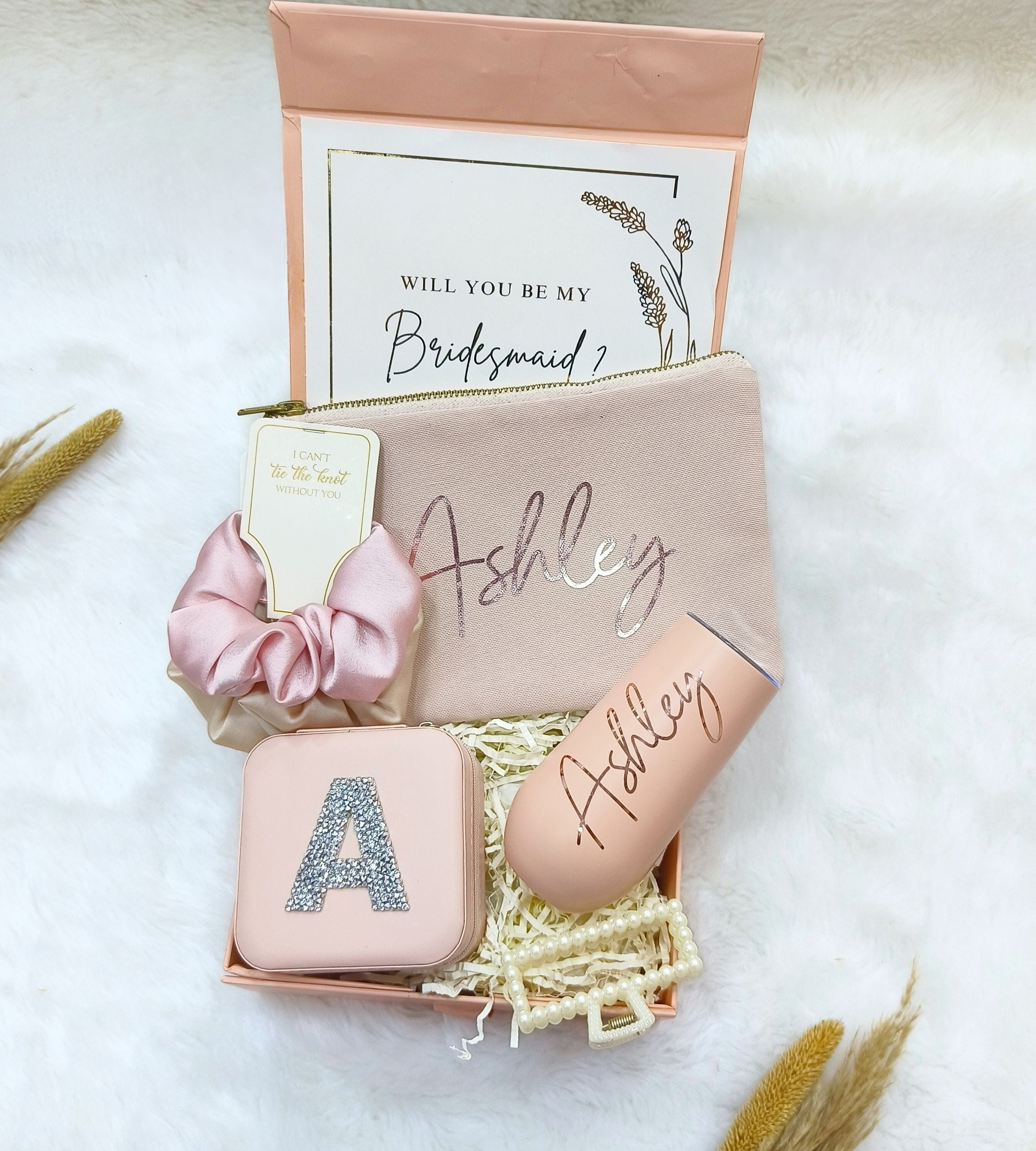 Will You Be My Bridesmaid Proposal Box Set, Personalized Bridesmaid ...