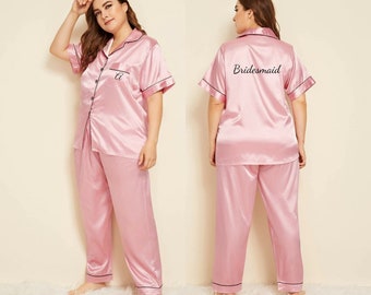 Thicken Bore Et kors Satin Plus Size Pajamas | Etsy