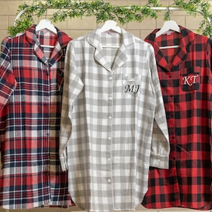 Brautjungfer Flanell PJs, Brautjungfer Flanell-Schlaf-Hemd, Schlaf-Hemd-Flanell, Flanell-Hemd-Hochzeit, Schlaf-Hemd-Brautjungfer, Flanell-Sets