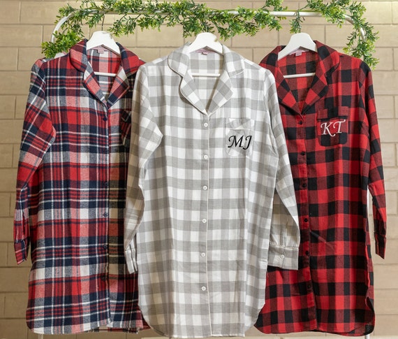 etsy bridesmaid flannels