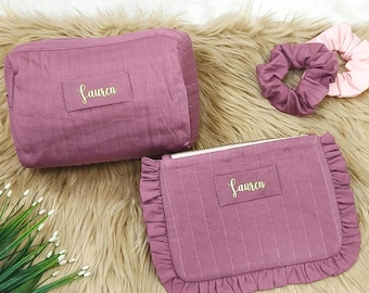 Custom Cosmetic Bag for Bridesmaids, Personalized Gift for Bridal Party, Bridesmaid Gifts Ideas, Makeup Bag for Her
