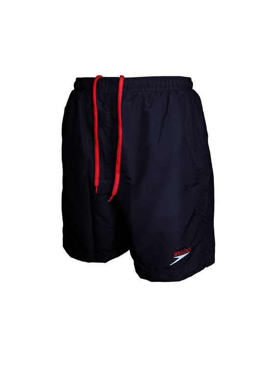 black speedo swim shorts