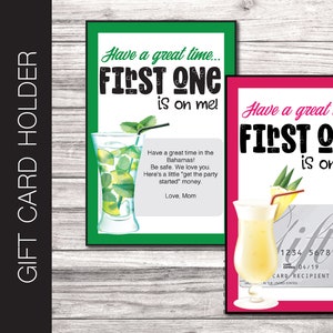 Printable CELEBRATION Cocktail Geschenkkartenhalter. Viel Spaß, der Erste ist bei mir! VISA Master Card. Digital bearbeitbarer Sofortiger Download.
