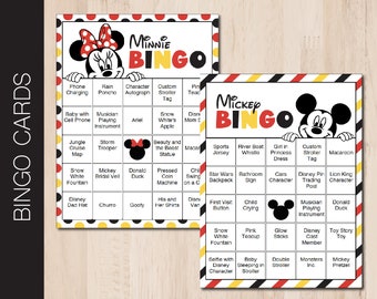 Free Printable Disney Bingo Cards Free Printable Disney Bingo Cards