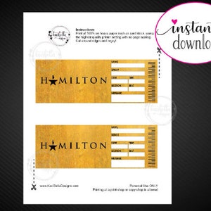 Printable Broadway Surprise Ticket. Editable Musical Theatre Faux Event ...