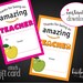 Printable AMAZON Teacher Appreciation Gift Card Holder. Thank You for ...
