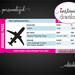 Printable AIRLINE Surprise Trip Gift Ticket. Six Colors. Boarding Pass ...