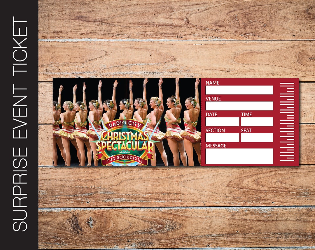 Rockettes Christmas Spectacular Schedule Printable
