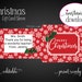 Printable CHRISTMAS Gift Card Sleeve / Envelope. Merry Christmas ...
