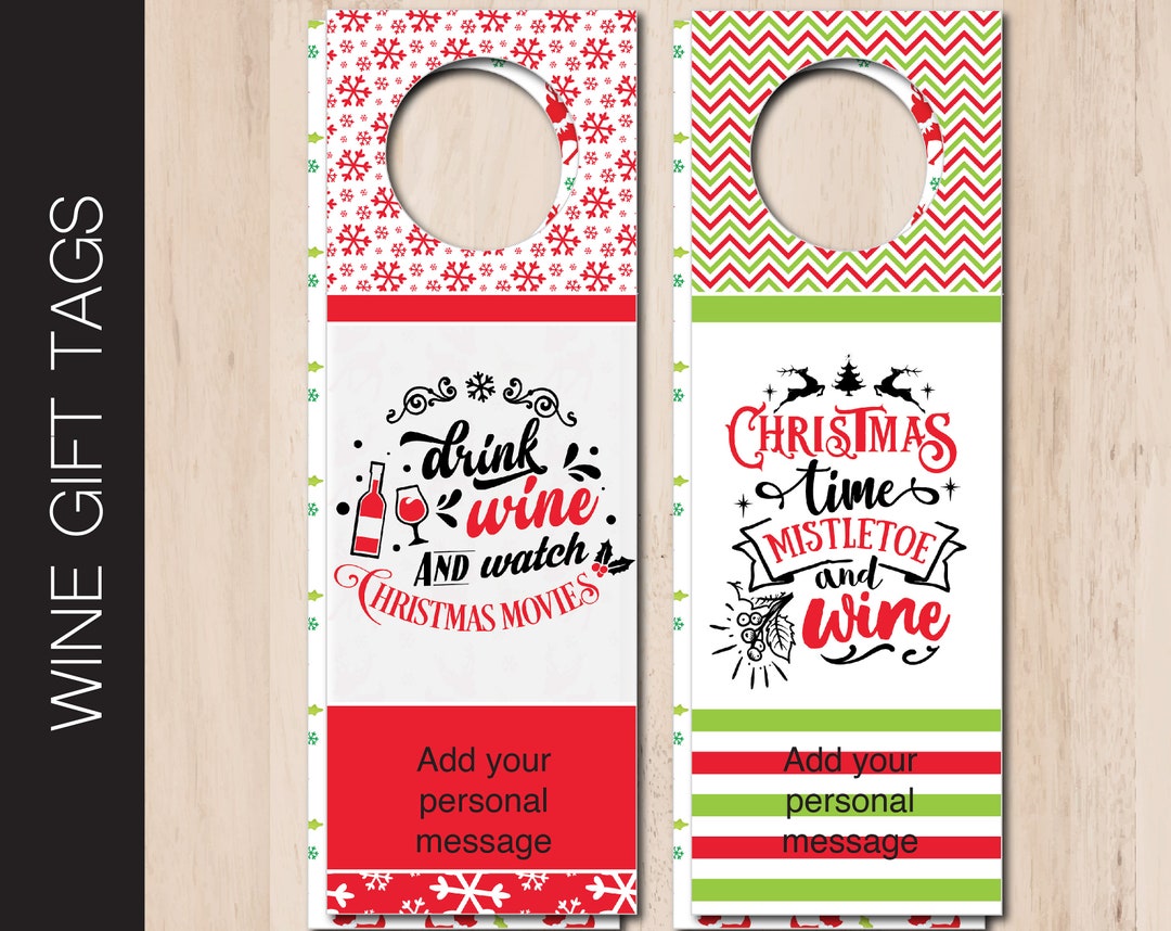 Printable CHRISTMAS TIME Wine Gift Tag. Editable 2-sided Wine Bottle Label. Holiday Liquor Bottle Tag. Instant Download PDF File - Etsy printable-christmas-time-wine-gift-tag-editable-2-sided-wine-bottle-label-holiday-liquor-bottle-tag-instant-download-pdf-file-etsy