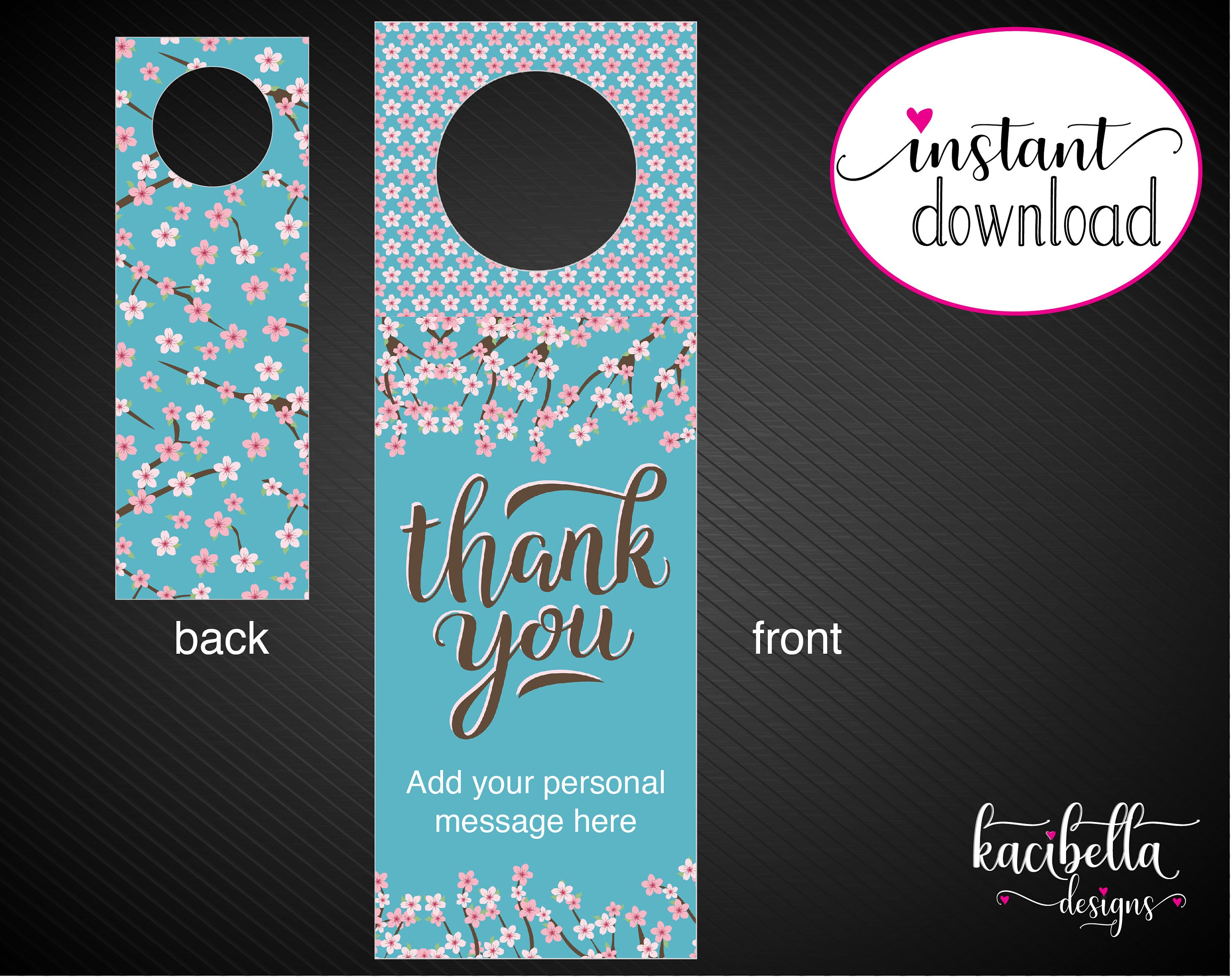 Printable PERSONALIZED Wine Gift Tag. Thank You. Wine Bottle | Etsy