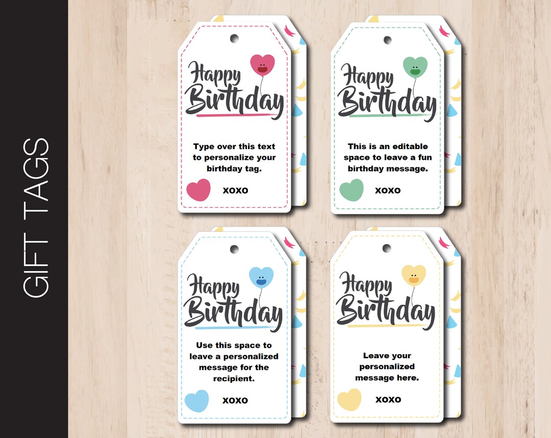 editable-happy-birthday-themed-gift-tags-double-sided-printable-birthday-gift-tag-instant-download-etsy for Free Printable Happy Birthday Editable Birthday Gift Tag Template Editable HAPPY BIRTHDAY Themed Gift Tags. Double-sided Printable Birthday Gift Tag. Instant Download - Etsy for Free Printable Happy Birthday Editable Birthday Gift Tag Template