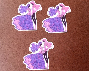 Revolutionary Girl Utena Sticker. Utena Tenjou and Anthy Himemiya