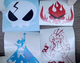 Tengen Toppa Gurren Lagann - Yoko Littner and Kamina Stickers/Vinyl Decals