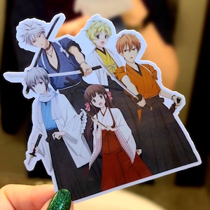 Fruits Basket Sticker - Kyo Sohma, Tohru, Yuki, Hatsu, and Momiji