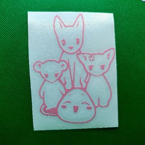 Fruits Basket Kyo, Yuki, Tohru, Shigure, Vinyl/Decal/Sticker Zodiac Forms