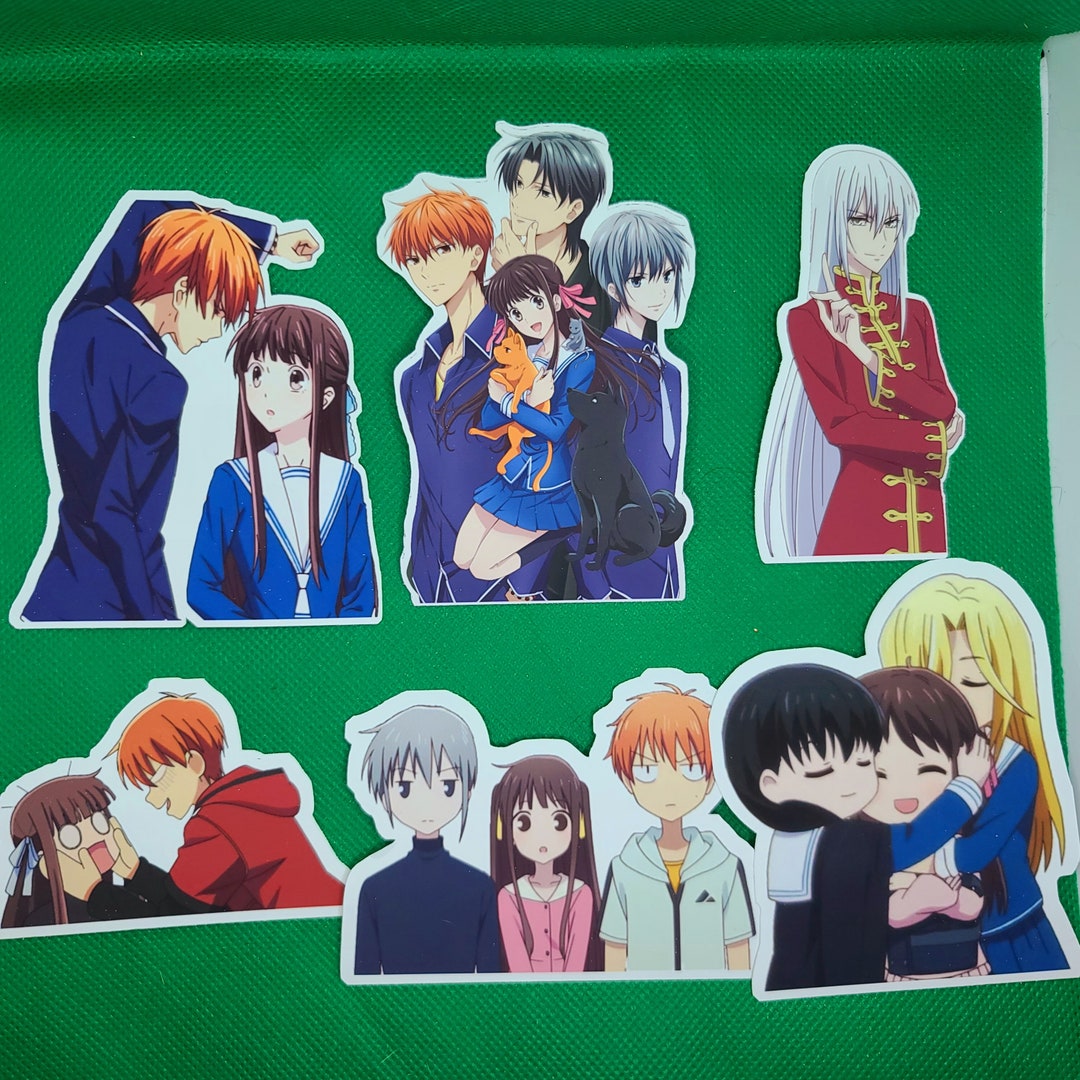 Fruits Basket Kyo and Tohru Sticker kiss and hug Season 3 Holo