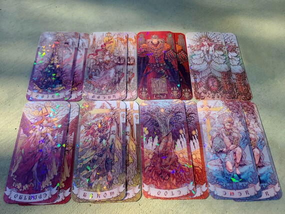 Final Fantasy XIV Art Astrologian Cards All 8 - Holo Options