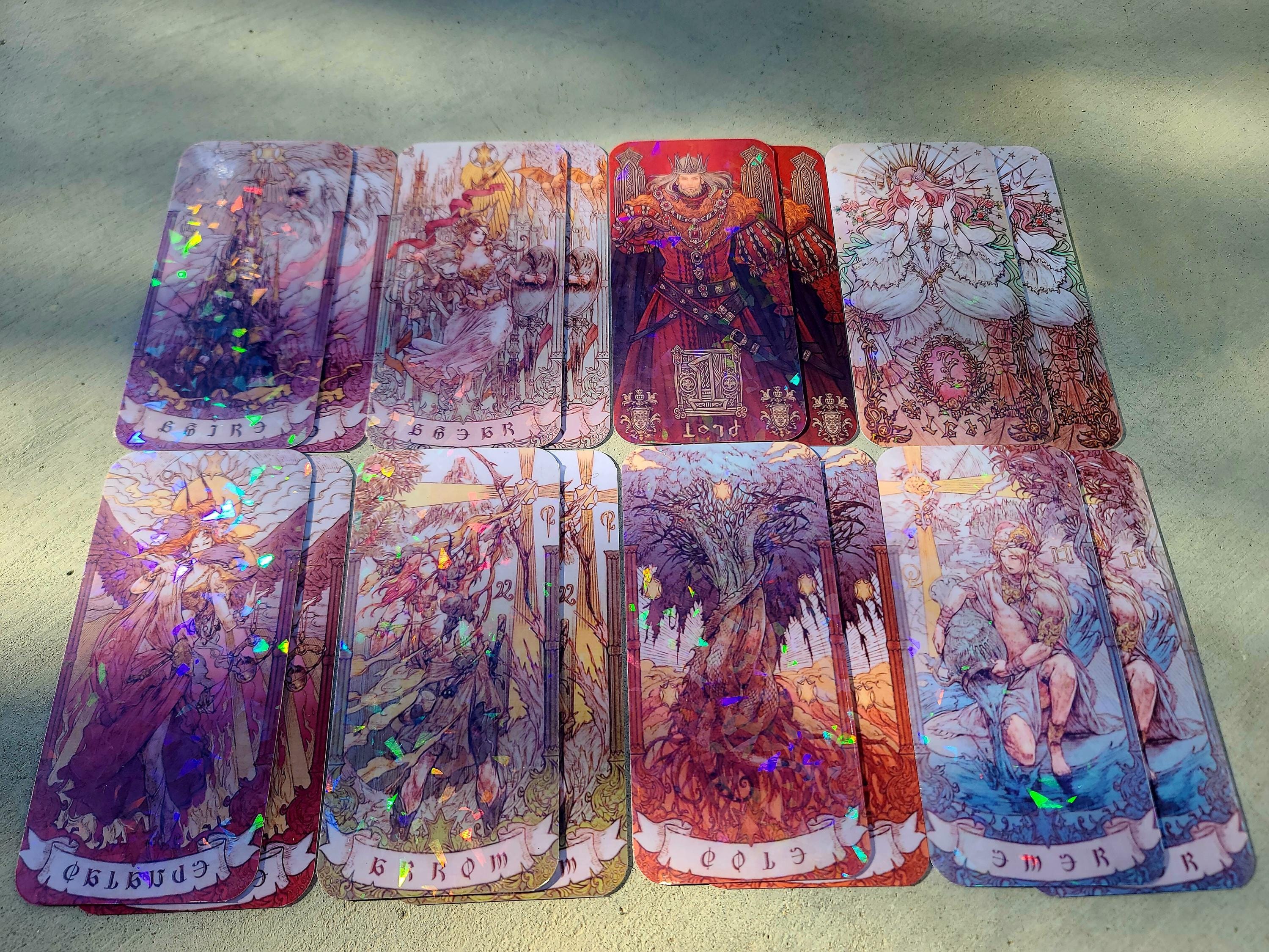 Final Fantasy XIV Art Astrologian Cards All 8 - Holo Options