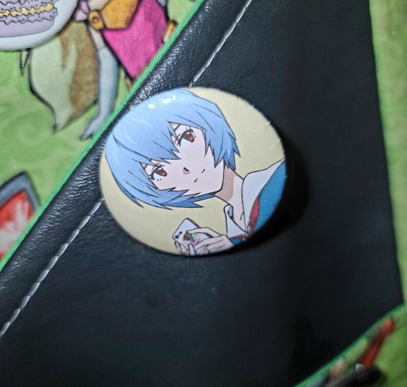 Misato Katsuragi Neon Genesis Evangelion PinsButtons Rei Ayanami Asuka Langley Soryu Shinji Ikari