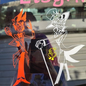 Hazbin Hotel Lucifer and Duck Sticker/Vinyl Decal