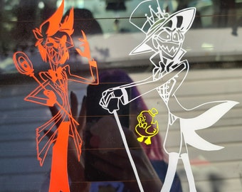Hazbin Hotel Lucifer and Duck Sticker/Vinyl Decal