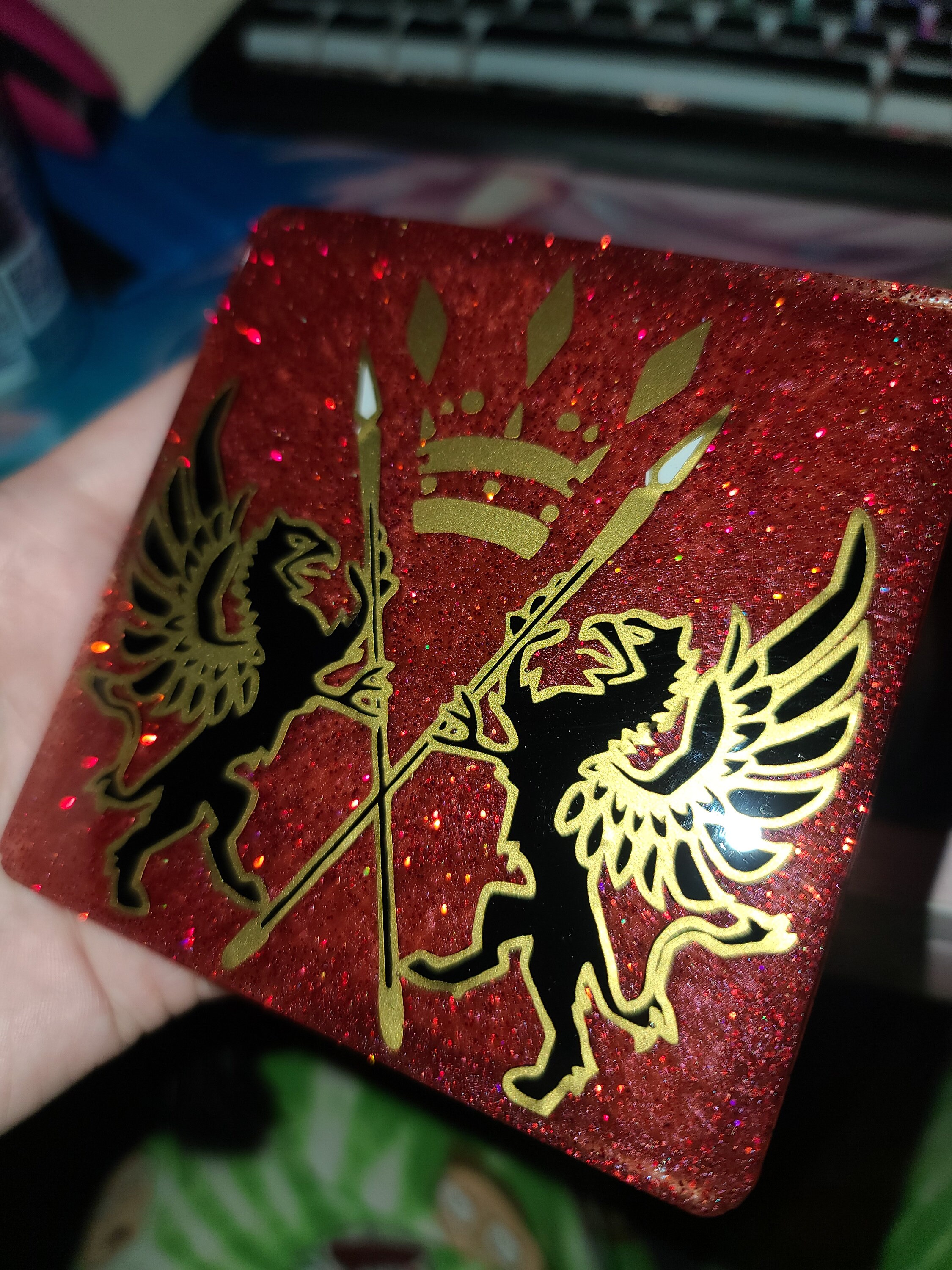 ff11 FINAL FANTASY XI サンドリア ブランケット 激レア Final Fantasy XI Coasters/magnets. San D'oria, Windurst, and