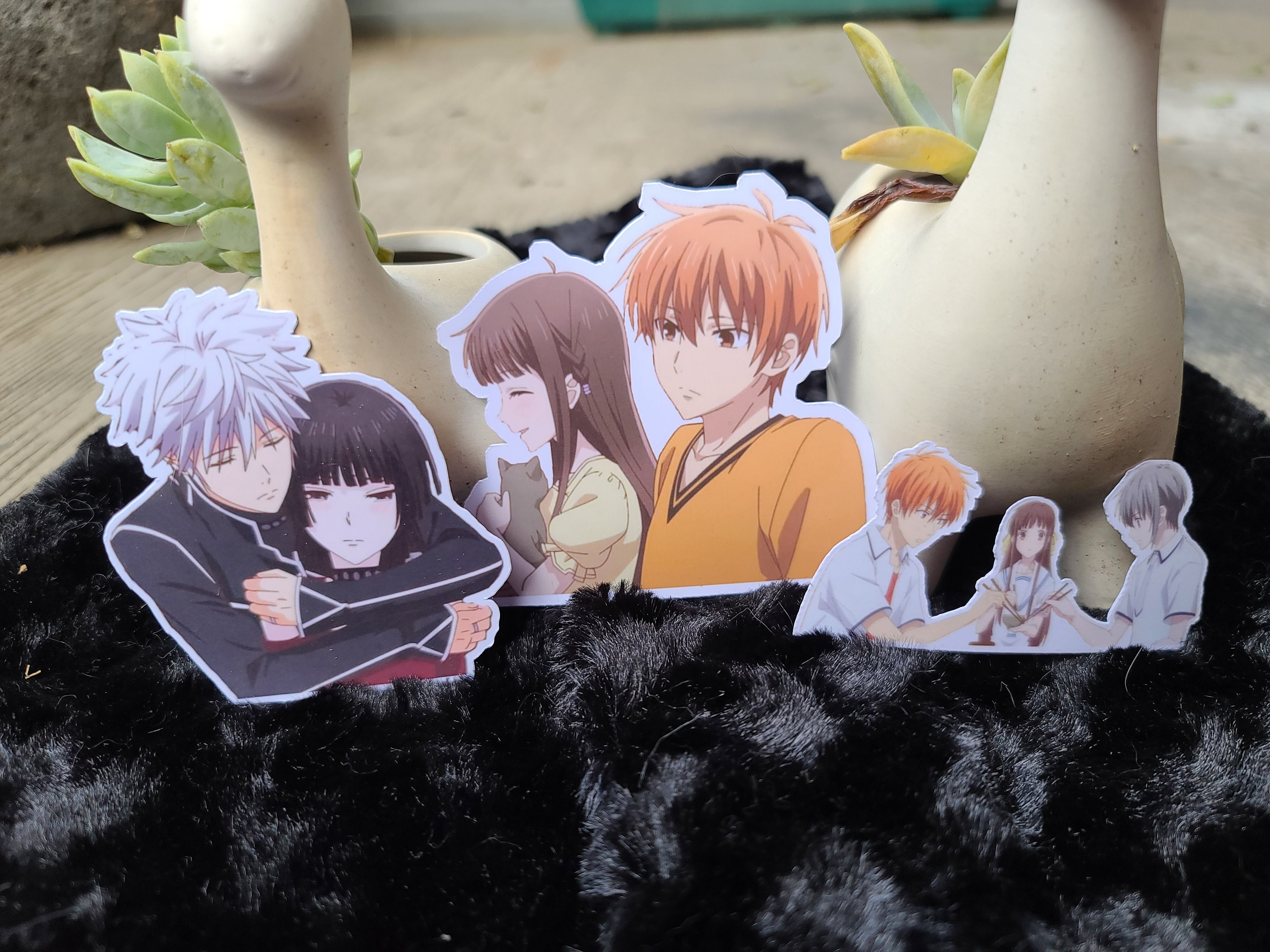 Fruits Basket Kyo and Tohru Sticker kiss and hug Season 3 Holo -   Portugal